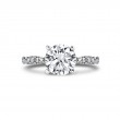 Iconelle Two Tone Pinched Engagement Ring - Josephine