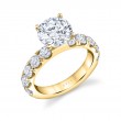 Round Cut Classic Engagement Ring - Octavie