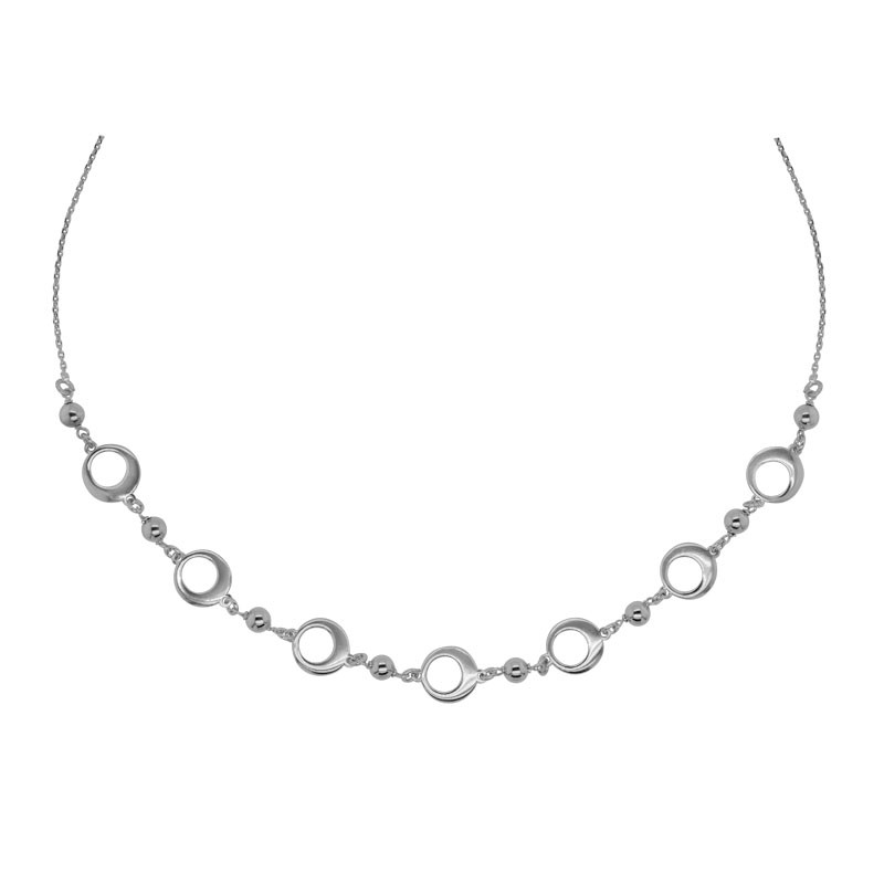STERLING SILVER (RHODIUM PLATED) 16.5+2
