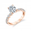 Oval Cut Single Prong Engagement Ring - Karol