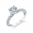 Round Cut Single Prong Engagement Ring 0.9 CT - Karol