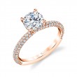 Round Cut Classic Pave Engagement Ring - Jayla