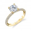 Round Cut Classic Pave Engagement Ring - Jayla
