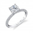 Round Cut Classic Pave Engagement Ring - Jayla