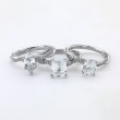 Round Cut Diamond Spiral Engagement Ring - Yasmine
