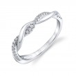 Spiral Diamond Wedding Ring - Claire