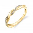 Spiral Diamond Wedding Ring - Claire