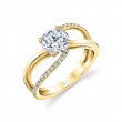 Split Band Engagement Ring - Flavia