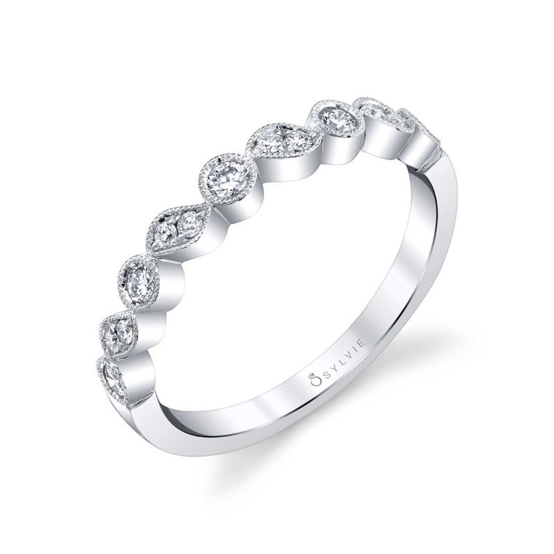 Stackable Wedding Band - Mila