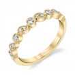 Yellow Gold Stackable Wedding Band - Mila