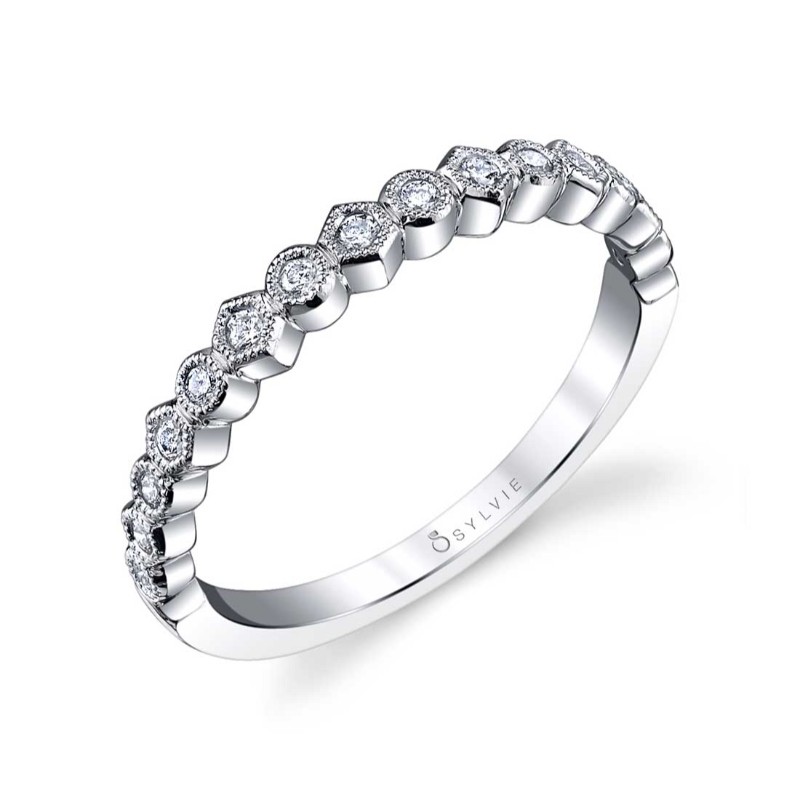 Stackable Wedding Ring - Justine