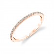 Round Cut Thin Diamond Band - Halle