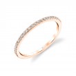 Round Cut Thin Wedding Band -Serena