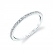 Round Cut Thin Wedding Band -Serena