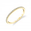 Round Cut Thin Wedding Band -Serena