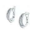 Unique Diamond Huggie Earrings