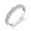 Unique Stackable Wedding Band - Sophia