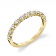 Unique Bezel Set Stackable Band - Margot