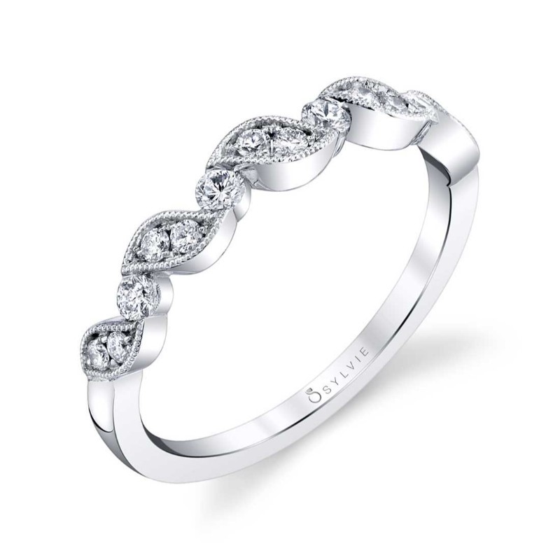 Unique Stackable Wedding Band - Roxanne