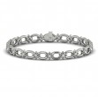 Interlocking Open Circle and Vlora Star Bracelet with Diamonds