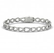 Diamond Open Tear Drop and Multi Tear Drop Link Bracelet