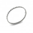 Alternating Diamond Twist Bangle Bracelet