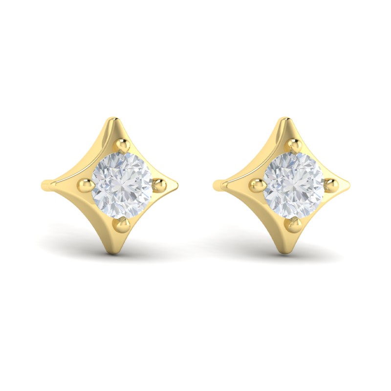 Diamond Vlora Star Stud Earrings