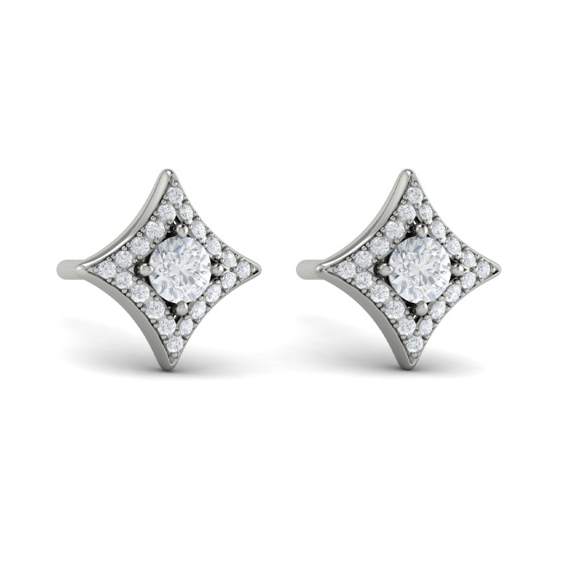 Diamond Vlora Star Stud Earrings