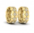 Diamond Cluster Barrel Earrings