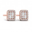 Diamond Baguette Stud Earrings