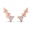 Diamond and Multi Trinity Ear Climber