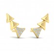 Diamond and Multi Trinity Ear Climber