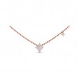 Diamond Cluster Vlora Star Double Pendant Necklace
