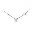 Diamond Cluster Vlora Star Double Pendant Necklace