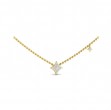 Diamond Cluster Vlora Star Double Pendant Necklace