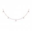 Multi Diamond Vlora Star Tassel Necklace