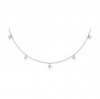 Multi Diamond Vlora Star Tassel Necklace