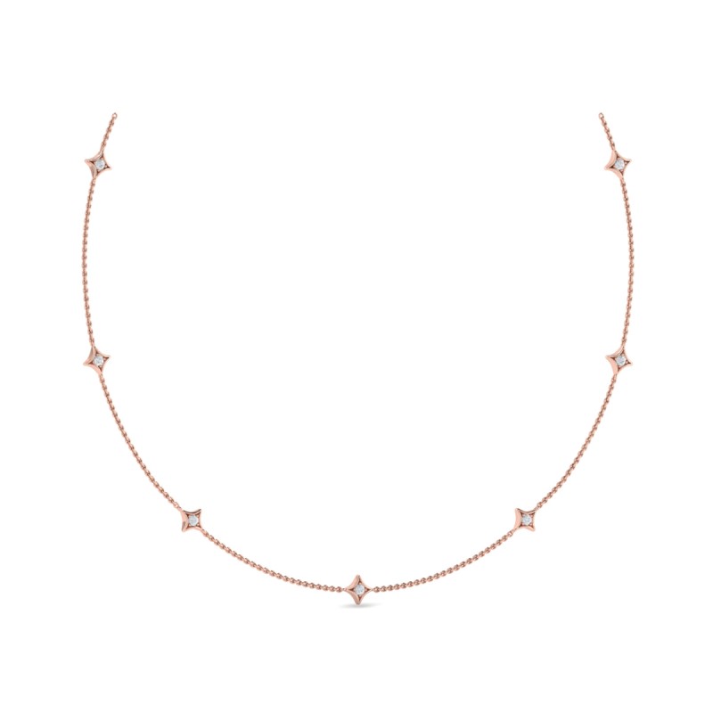 Multi Diamond Vlora Star Necklace