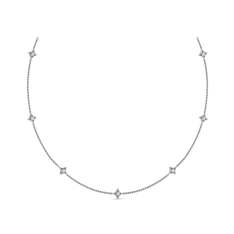 Multi Diamond Vlora Star Necklace