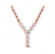 Diamond Alphabet Pendant Necklace, Y