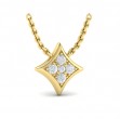 Diamond Cluster Vlora Star Pendant Necklace