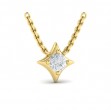 Single Diamond Vlora Star Pendant Necklace