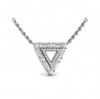 Diamond Baguette Double Trinity Necklace