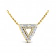 Diamond Baguette Double Trinity Necklace