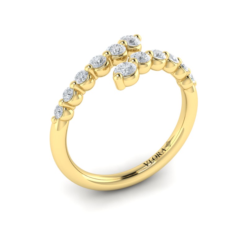 Diamond Open Wrap Ring