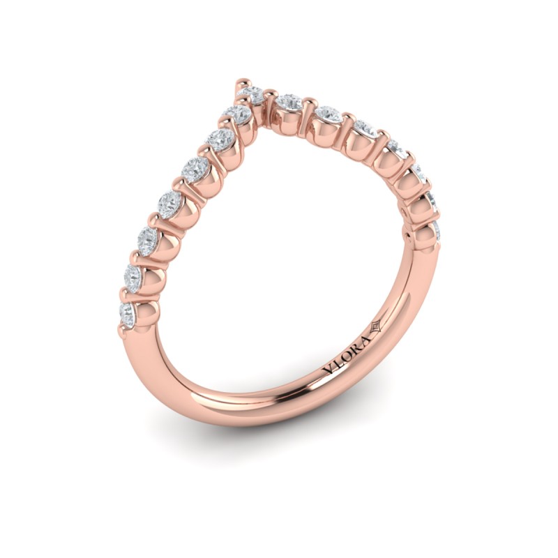 Diamond Chevron Ring