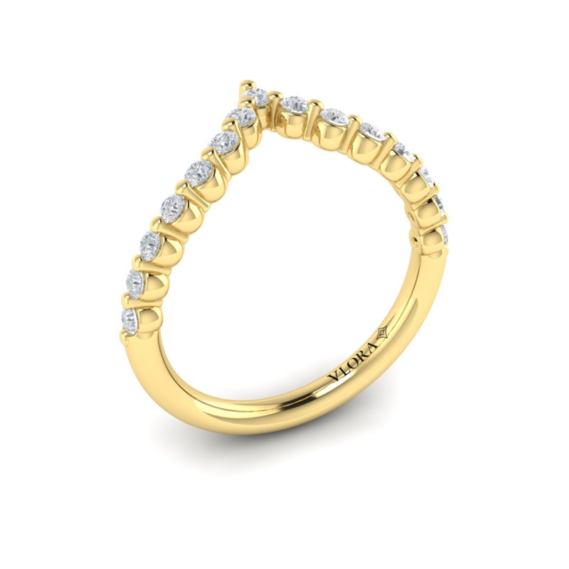 Diamond Chevron Ring