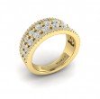 Diamond Multi-Row Statement Ring