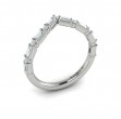 Diamond Baguette Chevron Ring