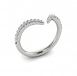 Diamond Open Chevron Ring